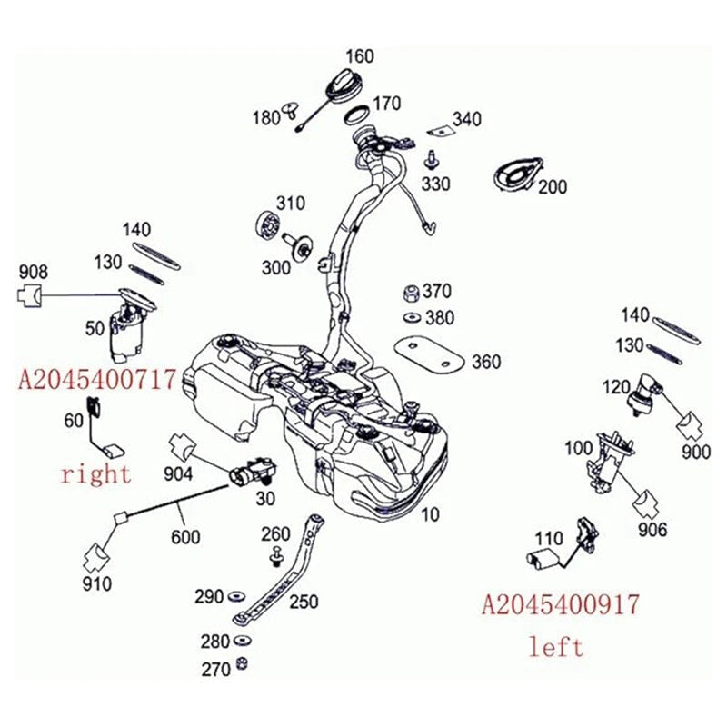Fuel Tank Oil Level Sensor 2045400917 for Mercedes Benz W204 W212 X204
