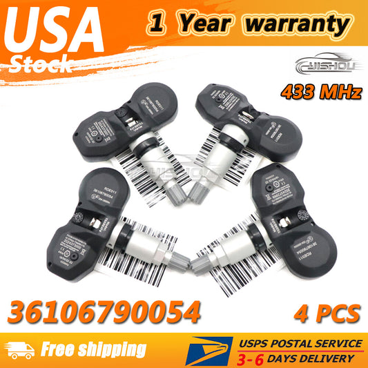 Set of 4 Tire Pressure Sensor TPMS 433MHz for BMW X3 X5 Z4 for MINI 36106790054