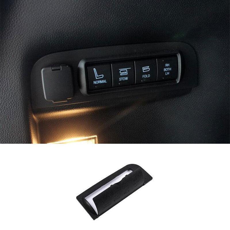 for Seat Adjust Button Panel Cover Trim 1PCS for Ford Explorer 2011-2019 Matte Black