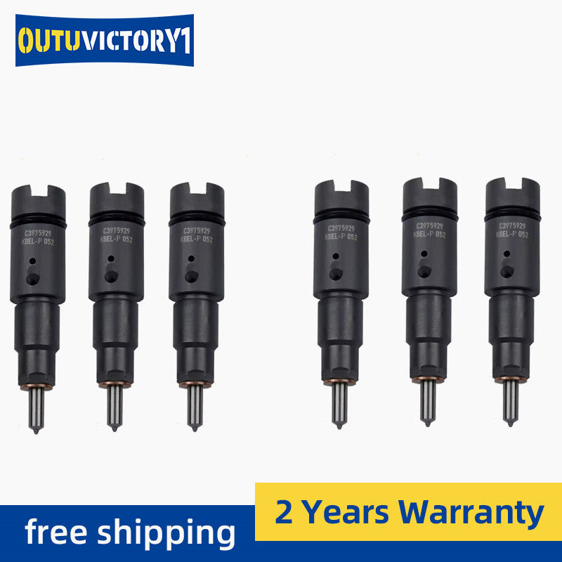 6-pack fuel injectors 3975929 for 6CT 6LT ISC L375 6L engines 8.9