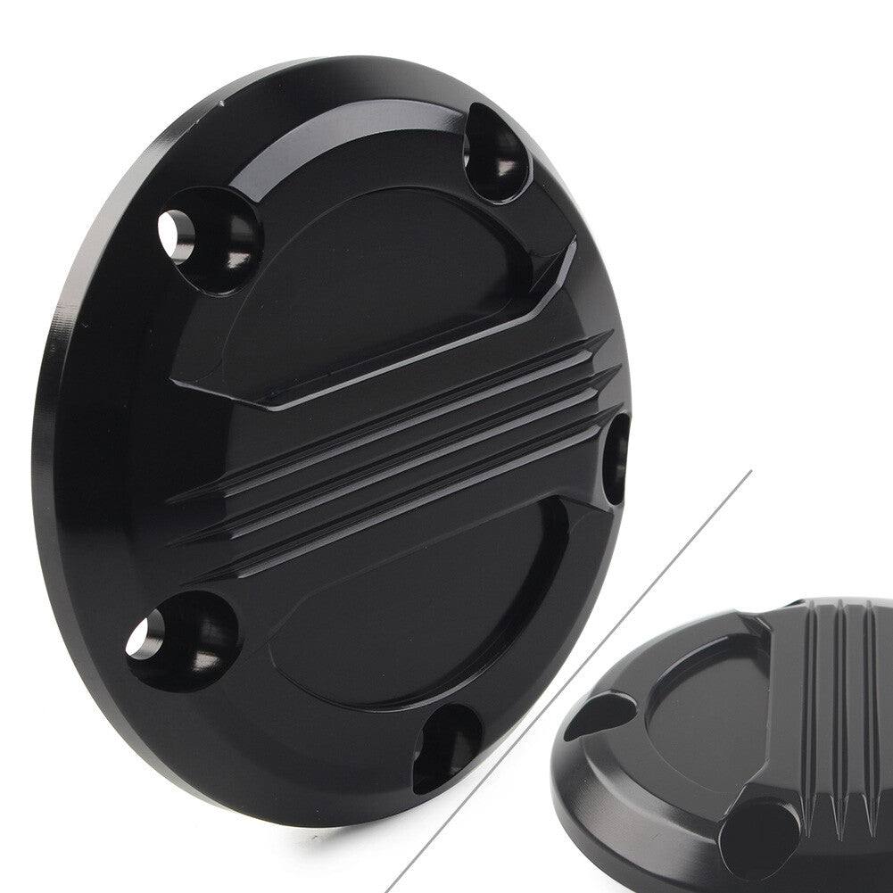 for Harley Twin Cam 99-17 Touring Electra Glide 5 Holes Timing Point Cover Black