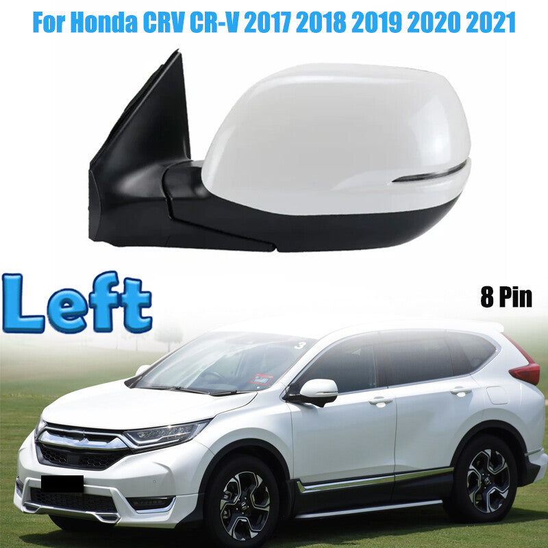 Left Electric Folding Power Heated Side View Mirror 8Pin for Honda CRV 2017-2021