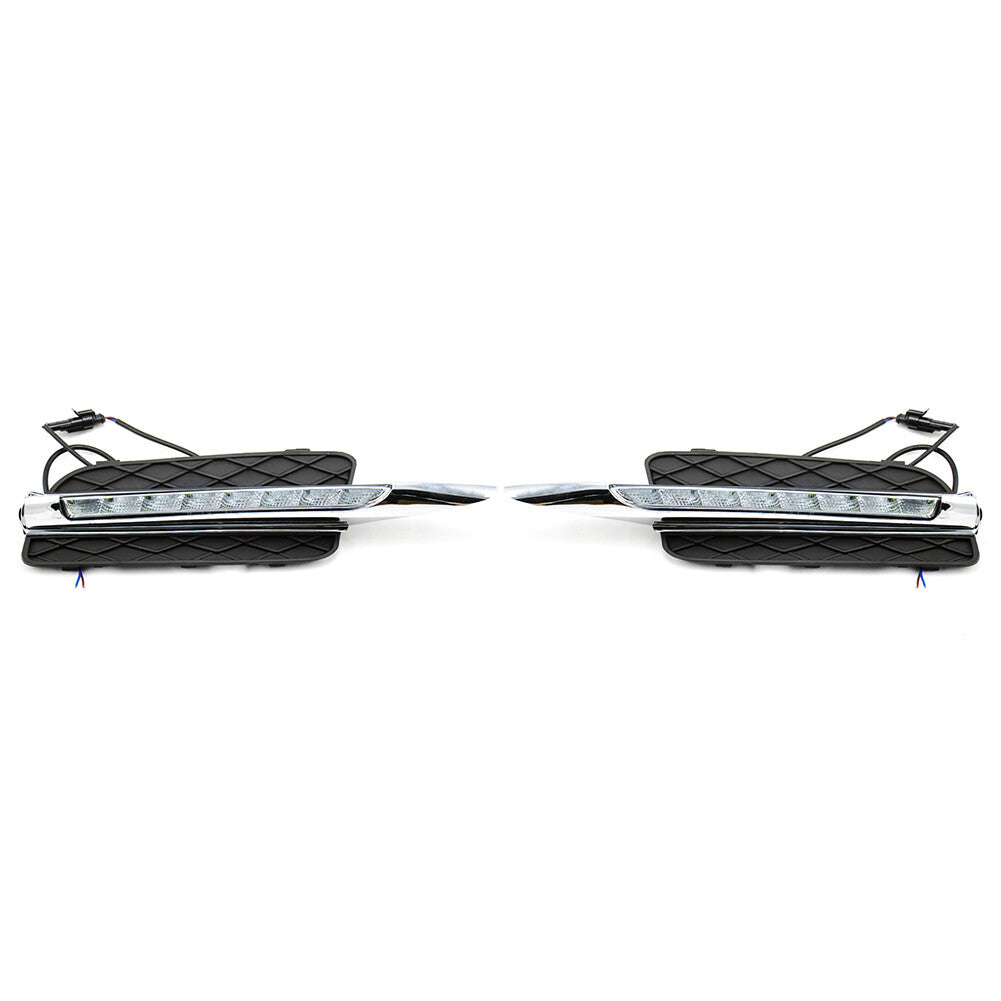 LED DRL Daytime Running Lights Bumper Driving Fog Lamps for BMW X5 E70 07-10