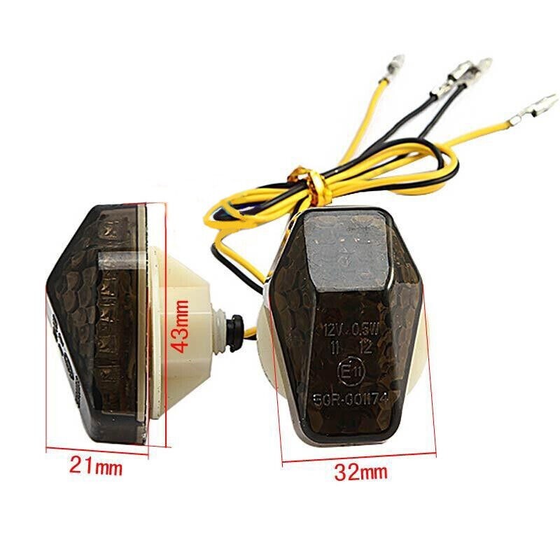 LED Flush Mount Turn Signal Light Indicator Fit for GSF1200 GSF600 Bandit