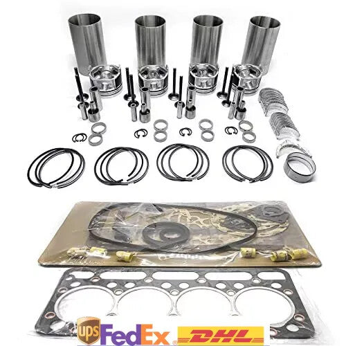 Overhaul Rebuild Kit Compatible for Isuzu NPR NPR300 Truck w/ 4HG1 4HG1T Engine