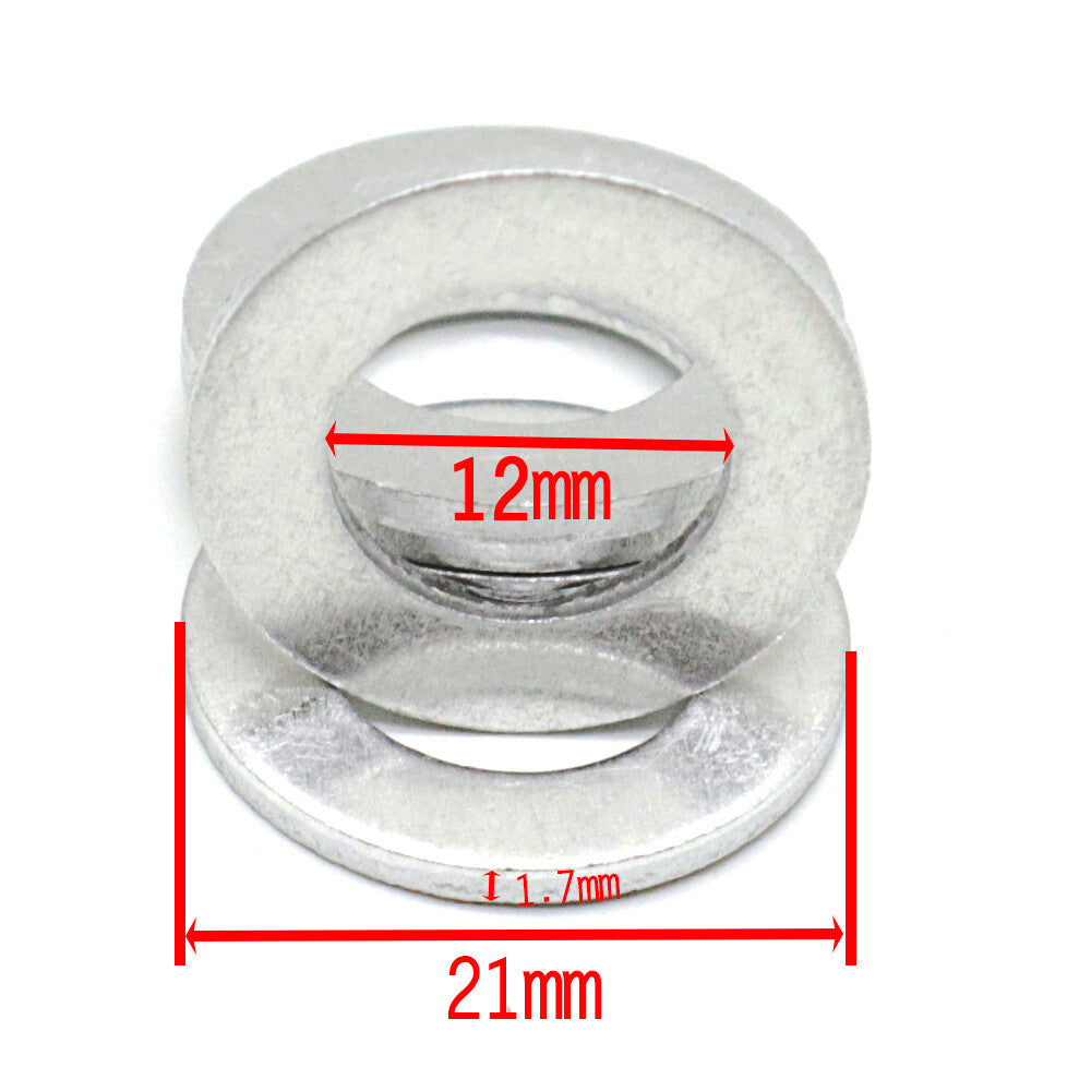 100PCS Oil Drain Sump Plug Washers Gasket 90430-12031 for Toyota for Lexus Matrix