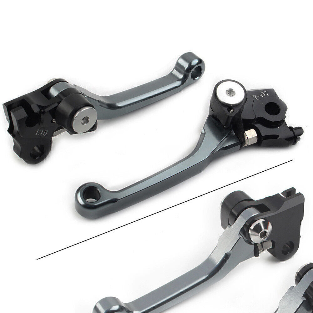Fit for Honda CRF250R 2007-2022 CRF450R 2007-2020 Brake Clutch Levers Pivot GREY