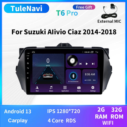 Android Car Radio for Suzuki Alivio Ciaz 2014-2018 CarPlay GPS Multimedia Player