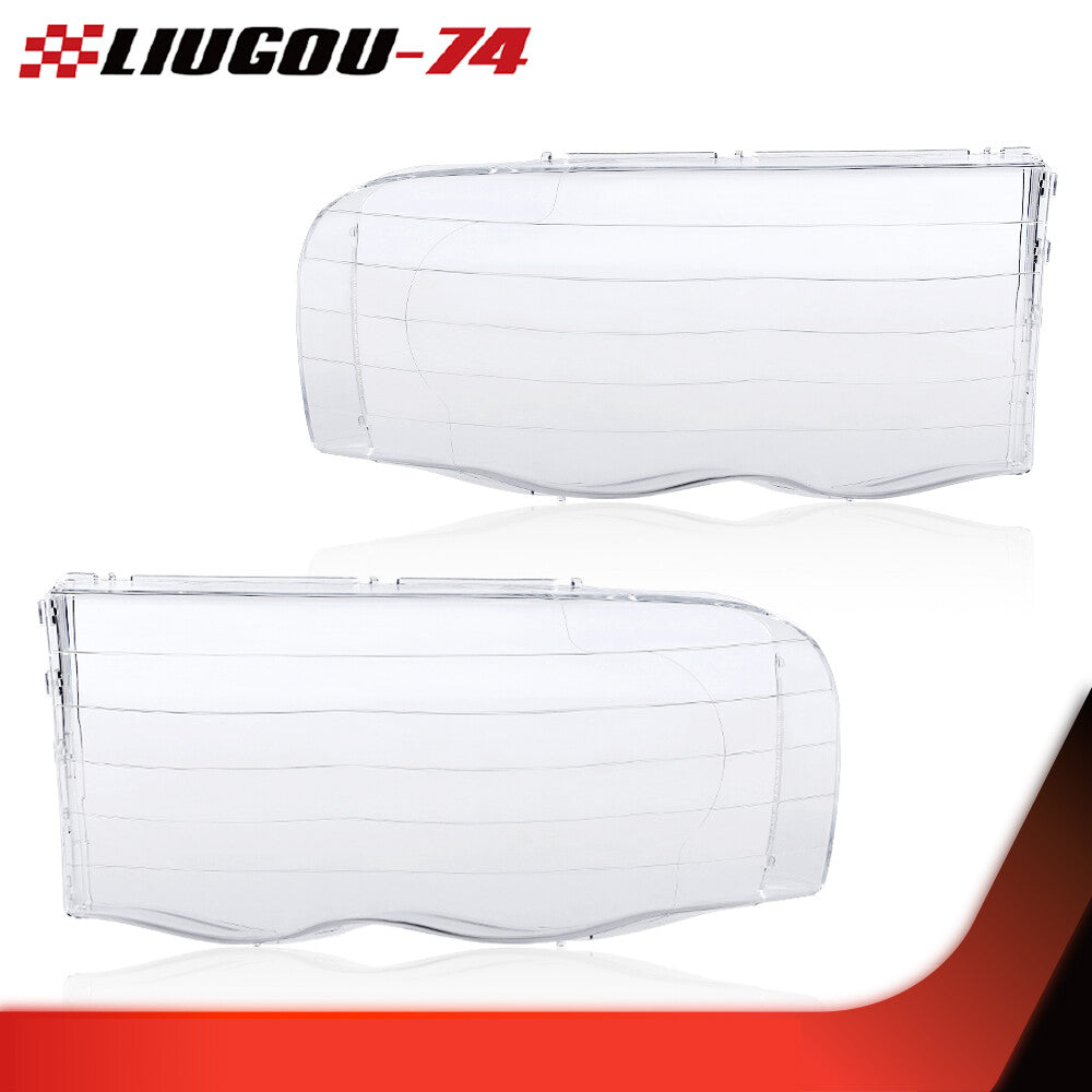 Headlight lens caps for 2002, 2003, 2004, and 2005 for Dodge for Ram 1500, 2500, and 3500 models, 1 pair.