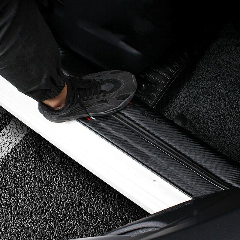 8X for Honda for Civic 2022-2023 PU Door Sill Scuff Plate Protector Cover Stickers