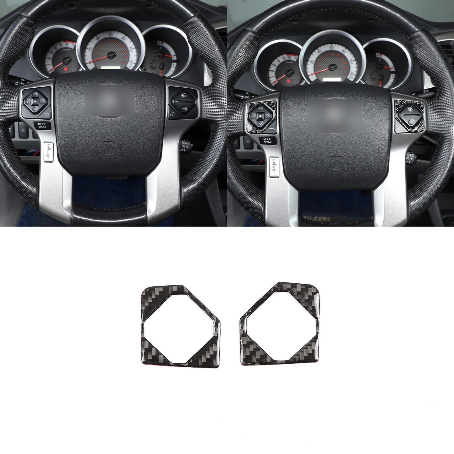 White interior center dashboard console cover trim for Toyota Tacoma 2016-22 USA