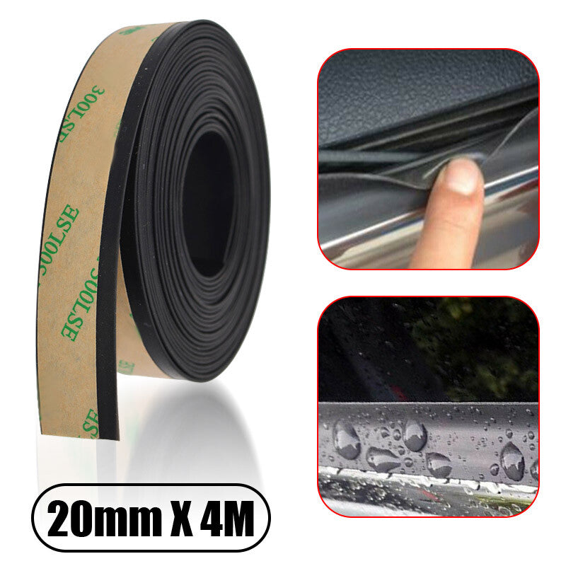 Rubber Seal Strip Front Rear Side Window Trim Edge Weatherstrip Guard Universal