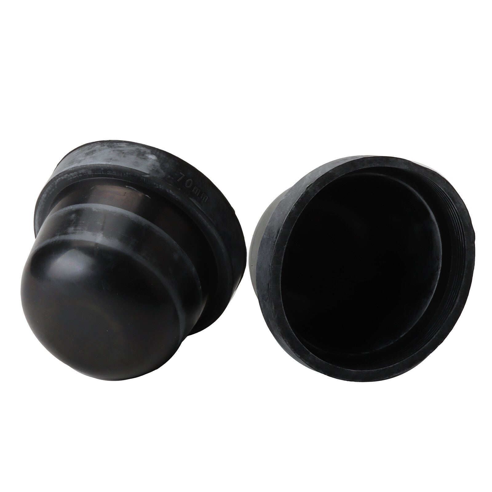 2pcs 70mm Rubber Car Headlight Housing Extended Dust Cover Boot Caps Accessories