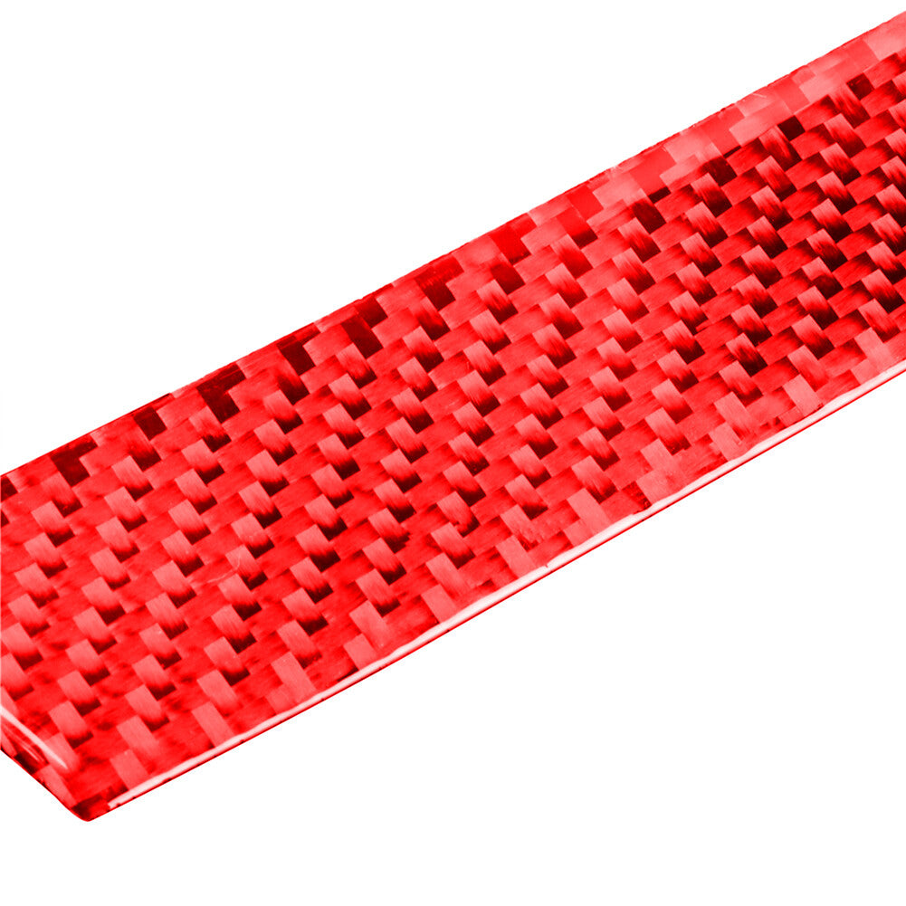 for Audi for A4 B9 2017-2019 Red Carbon Fiber for Co -pilot Console Decorative Cover Trim