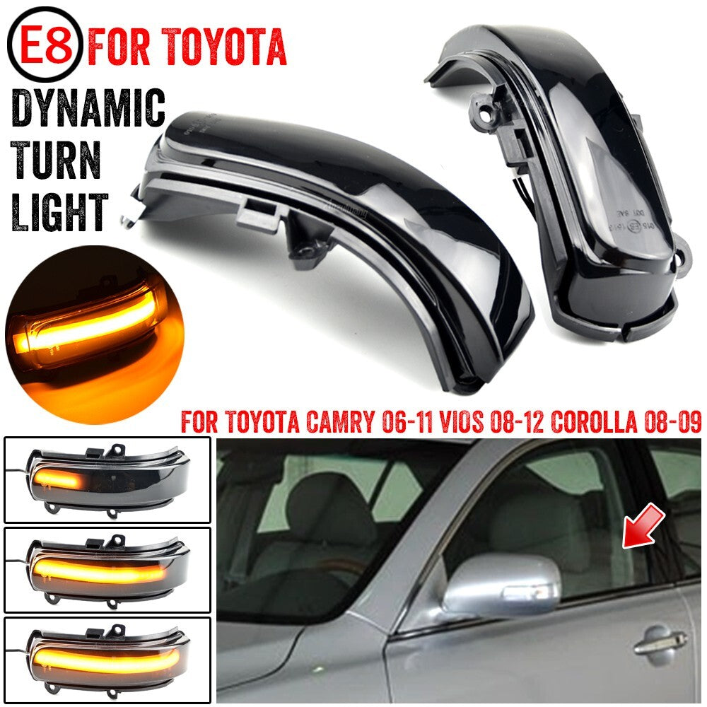 Dynamic LED Side Marker Turn Signal Light for CAMRY VIOS for Corolla 2006-2012