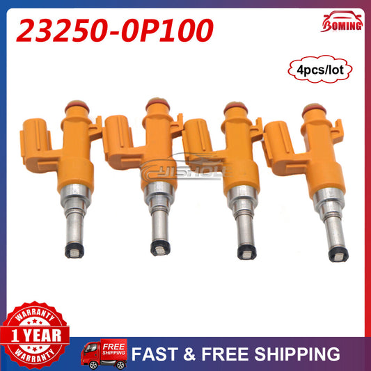 4-pack of fuel injectors 23250-0P100 suitable for 2016-20 for Toyota Highlander, for Sienna , Tacoma, and for Lexus