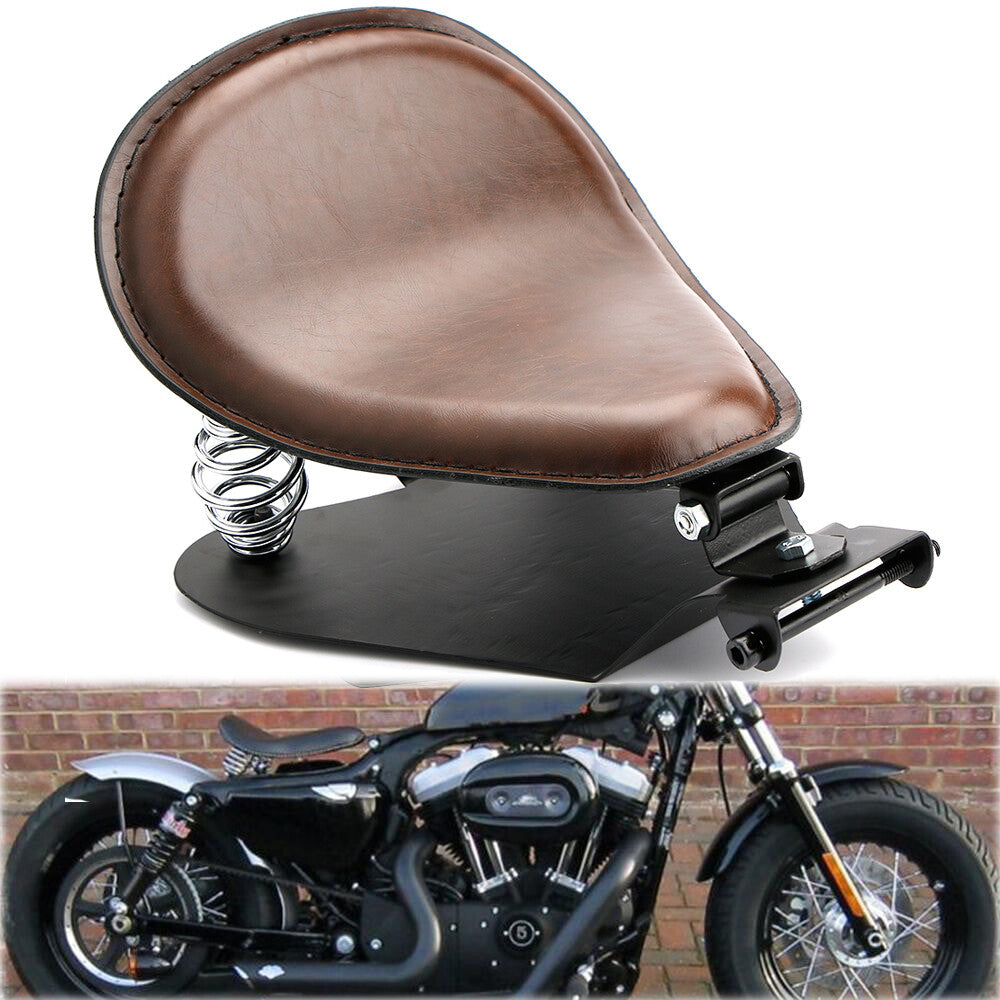 Motorcycle 3-inch Solo for Seat with Spring Bracket for Harley for Honda Chopper Bobber Custom