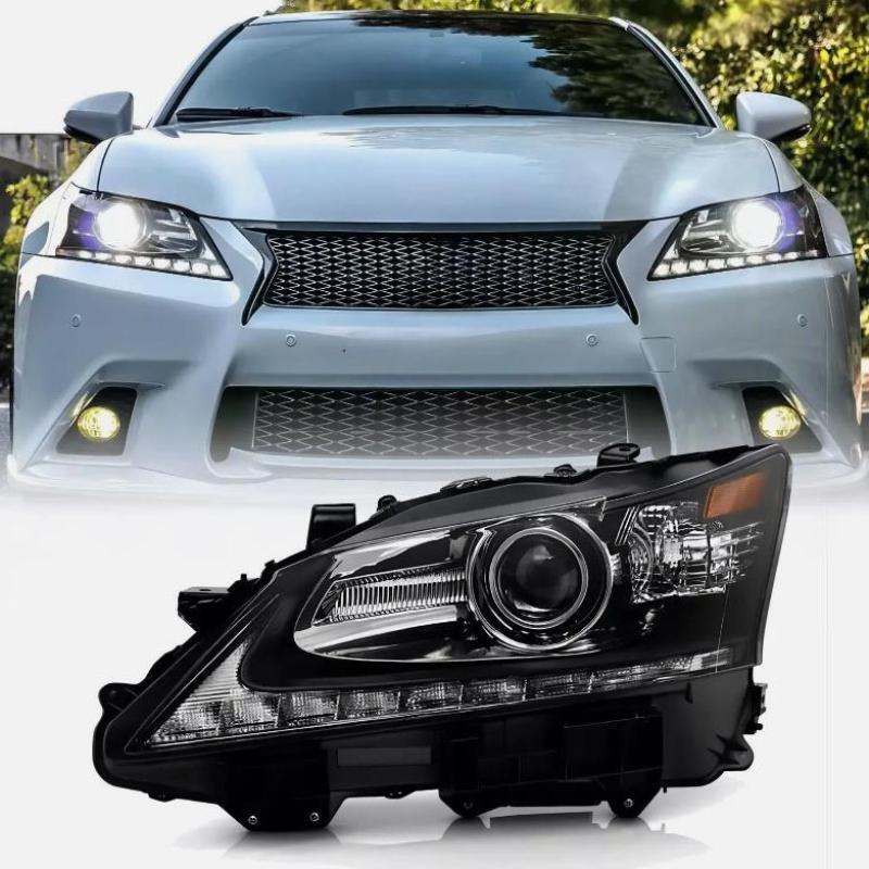 Left-hand drive headlight for 2013-2015 for Lexus GS350 GS450h HID LED DRL