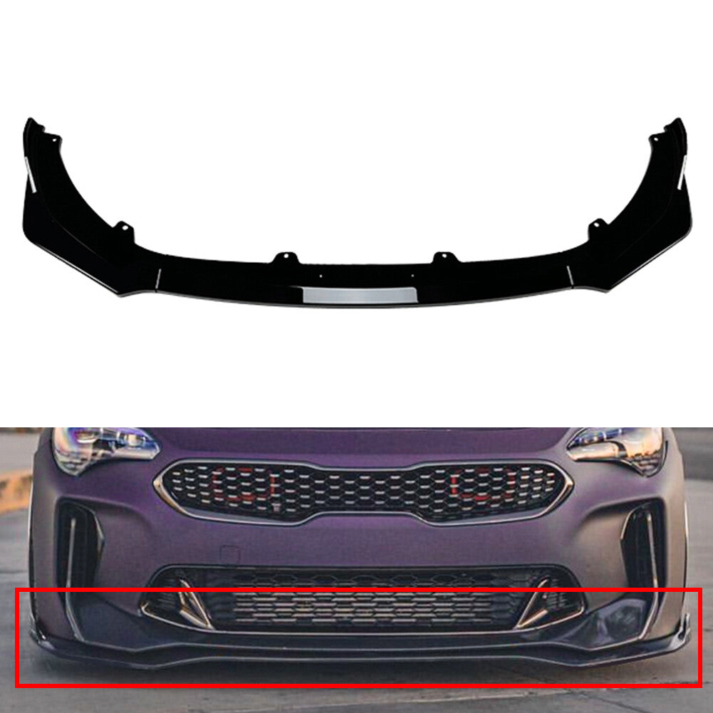 for Kia Stinger GT 2018-2023 2019 2020 Front Bumper Spoiler Splitter Lip