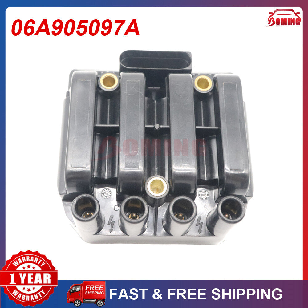 Fits for VW for Jetta Beetle for Golf Clasico L4 2.0L UF484 06A905097A New Ignition Coil