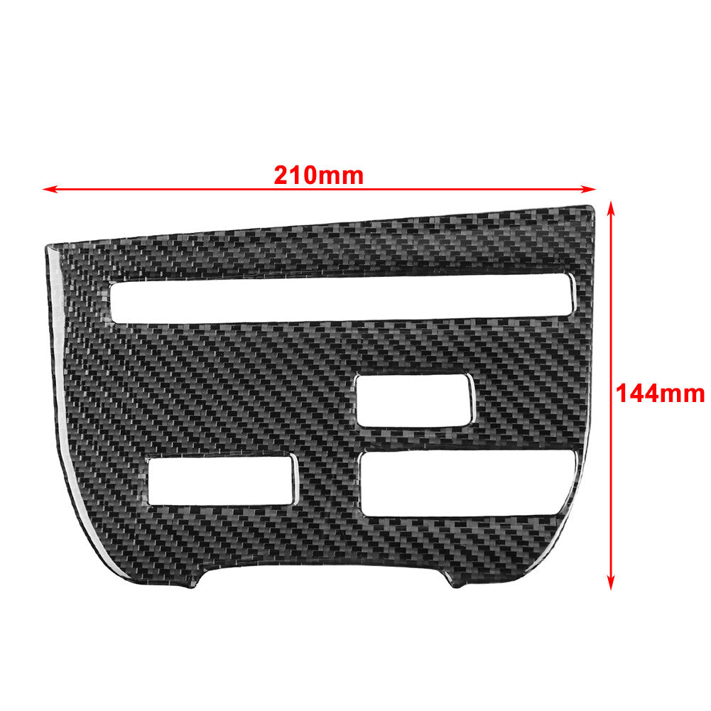 Central Console CD Panel Cover Trim for Nissan GTR R35 2008-16 Carbon Black RHD