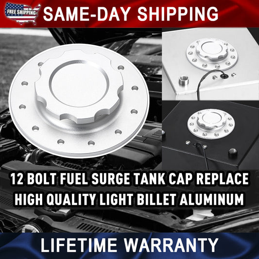 160mm Fuel Cell Cap Gasket Filler Neck Cap 12 Bolt Opening Twist On Flush Cap