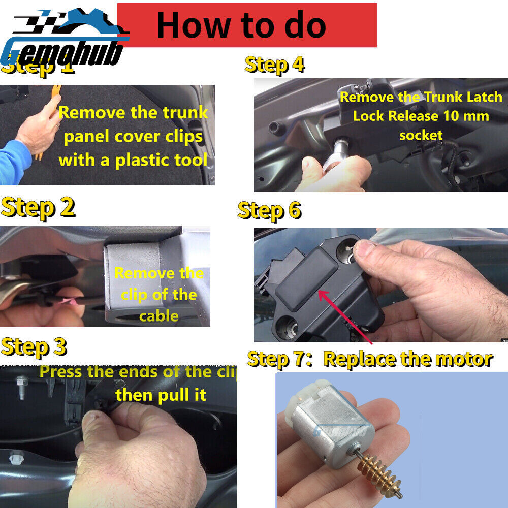 Electric Trunk Lock Latch Motor For 2006-2008 for BMW Z4 Coupe E86