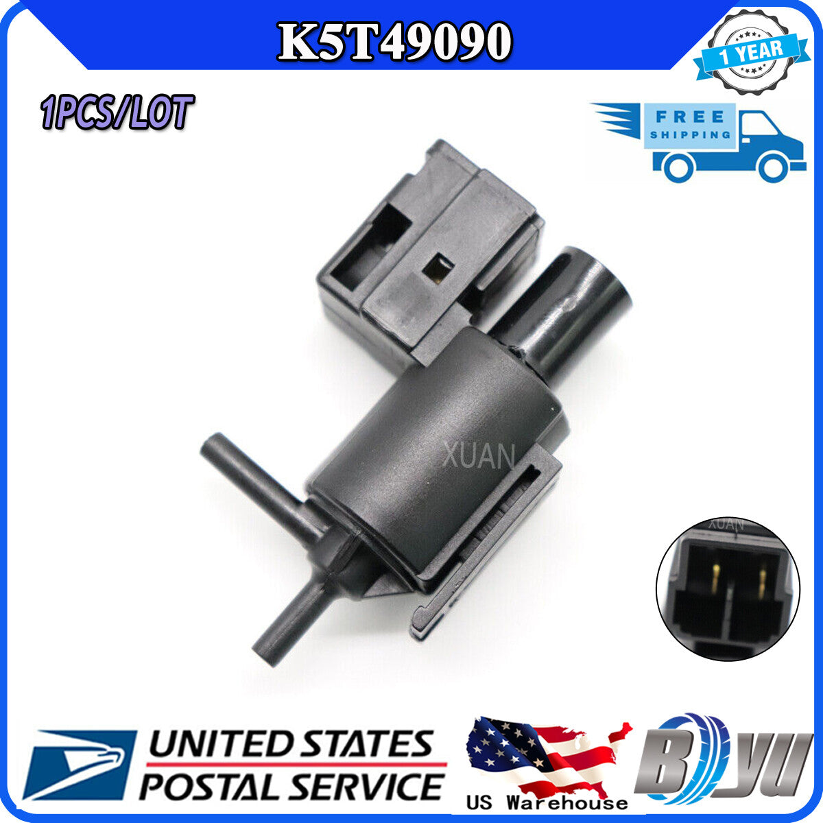 Vacuum Switch Valve Solenoid for Mazda RX-8 Protege Edge 626 929 US K5T49090 New