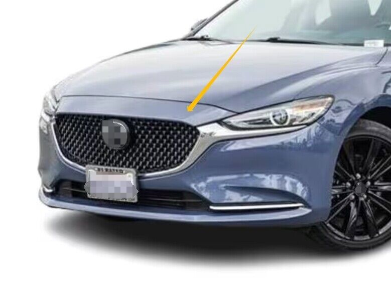 for Mazda 6 Atenza 2018-2021 Glossy Black Front Center Mesh Grille Grill Replace