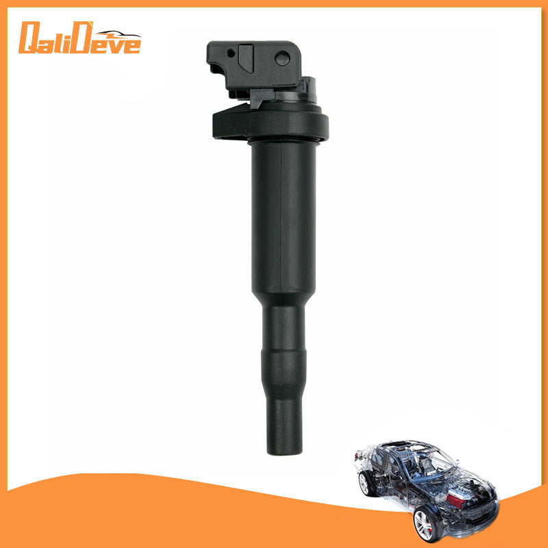 ignition coil 12131712219 for BMW E46, E53, E60, E70, E71, E90, 323i, 325i, and 535i.