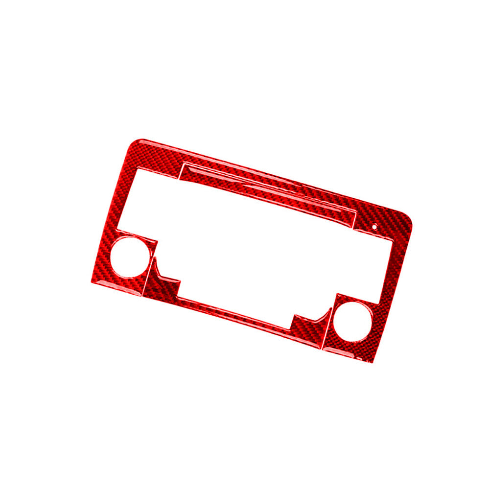 Red carbon fiber navigation trim for Mercedes-Benz M-Class 2006-2011 type B