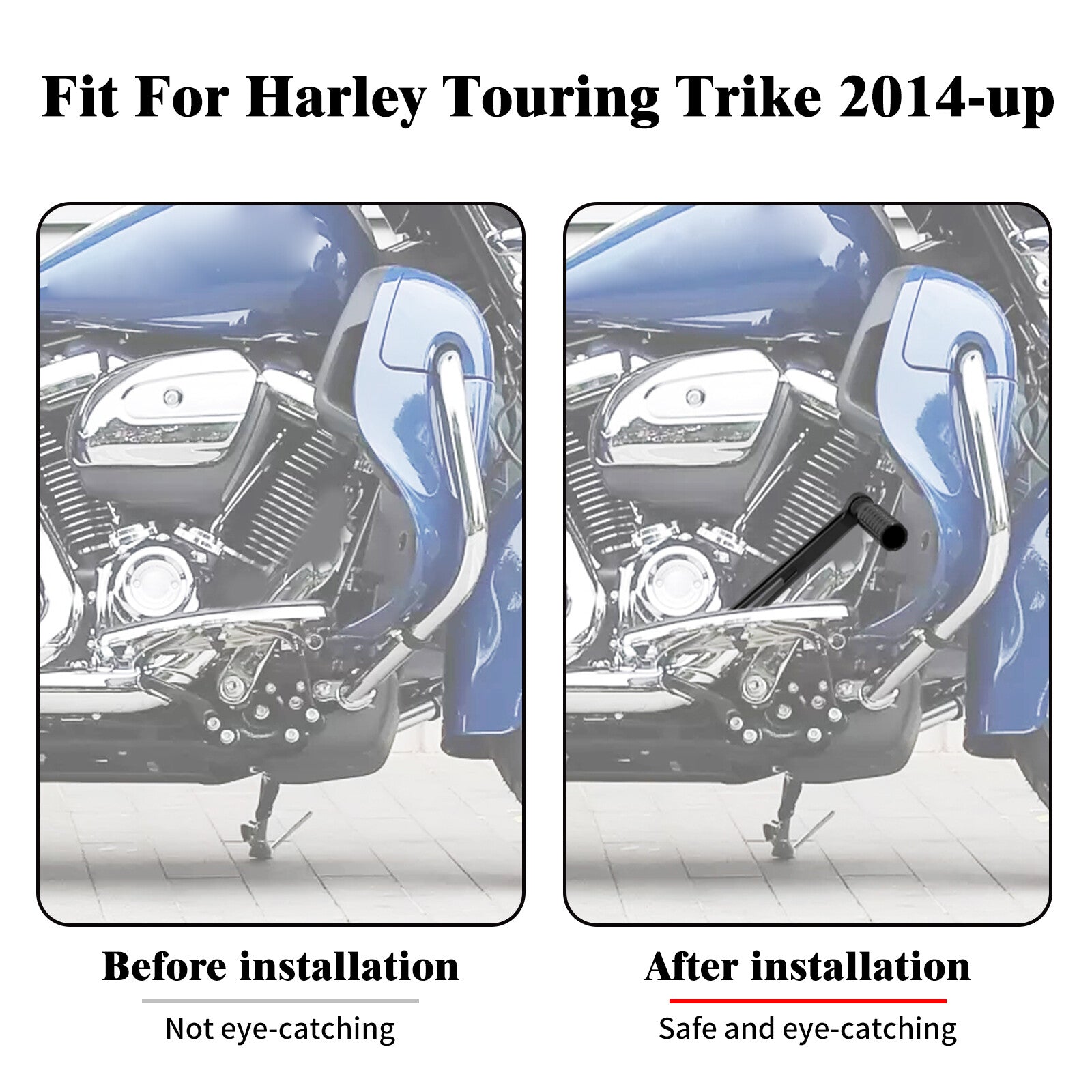 Black Brake Arm Lever Kit Fits for Harley Electra Street Road King Glide 14-2023