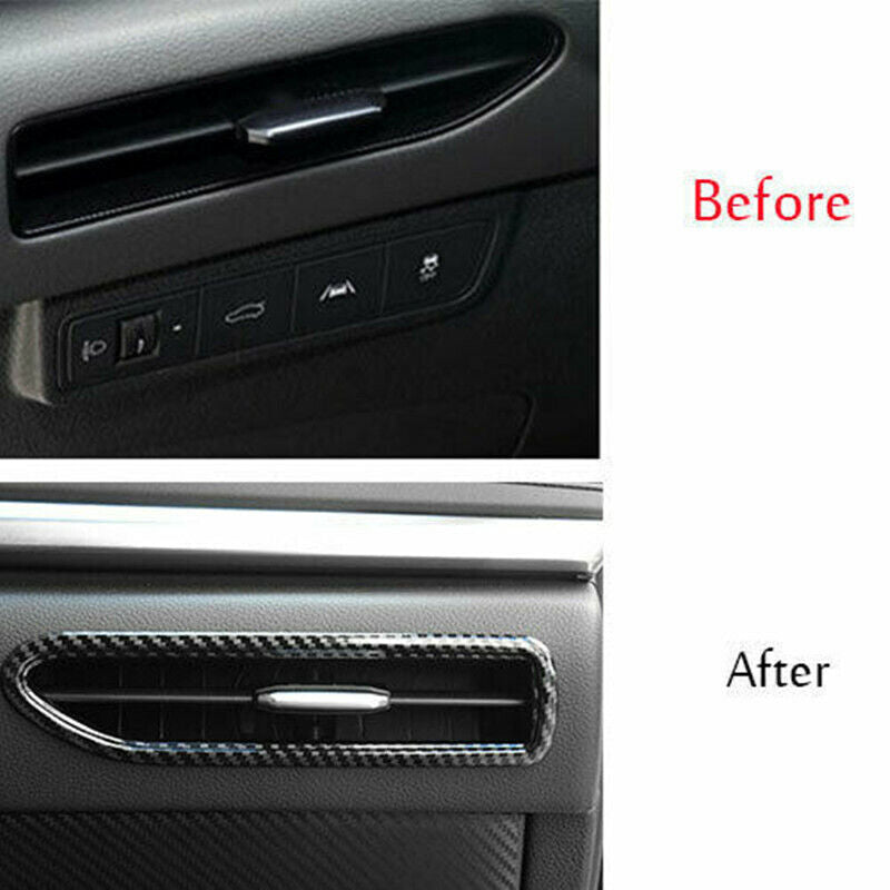 Carbon Fiber Front Side Air Outlet Vent Cover Trim for Hyundai Sonata 2020 2021