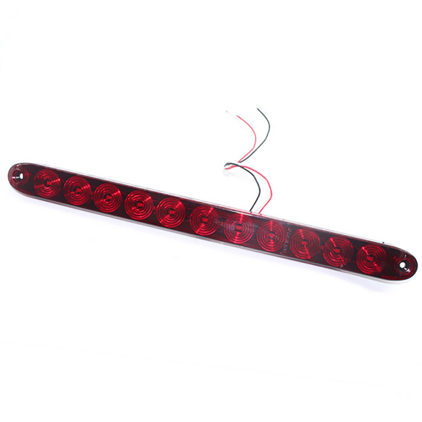 Red 11 LED Clearance Marker Car Truck Light Bar Stop Turn Tail 3rd Brake Lamp