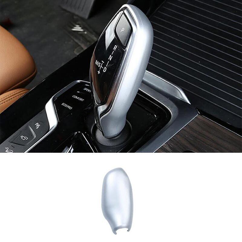 ABS Central Console Gear Shift Knob Trim Silver for BMW 5 Series G30 2018-2022