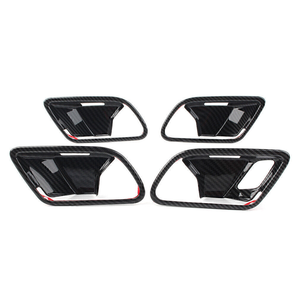4X Inner Handle Bowl Covers Carbon Fiber Fit for Mercedes-Benz A-Class W177 2019
