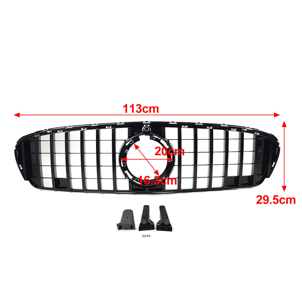 GTR Style Front Bumper Grille Fit for Benz GLC Class W253 X253 Sport Model 2020-2022