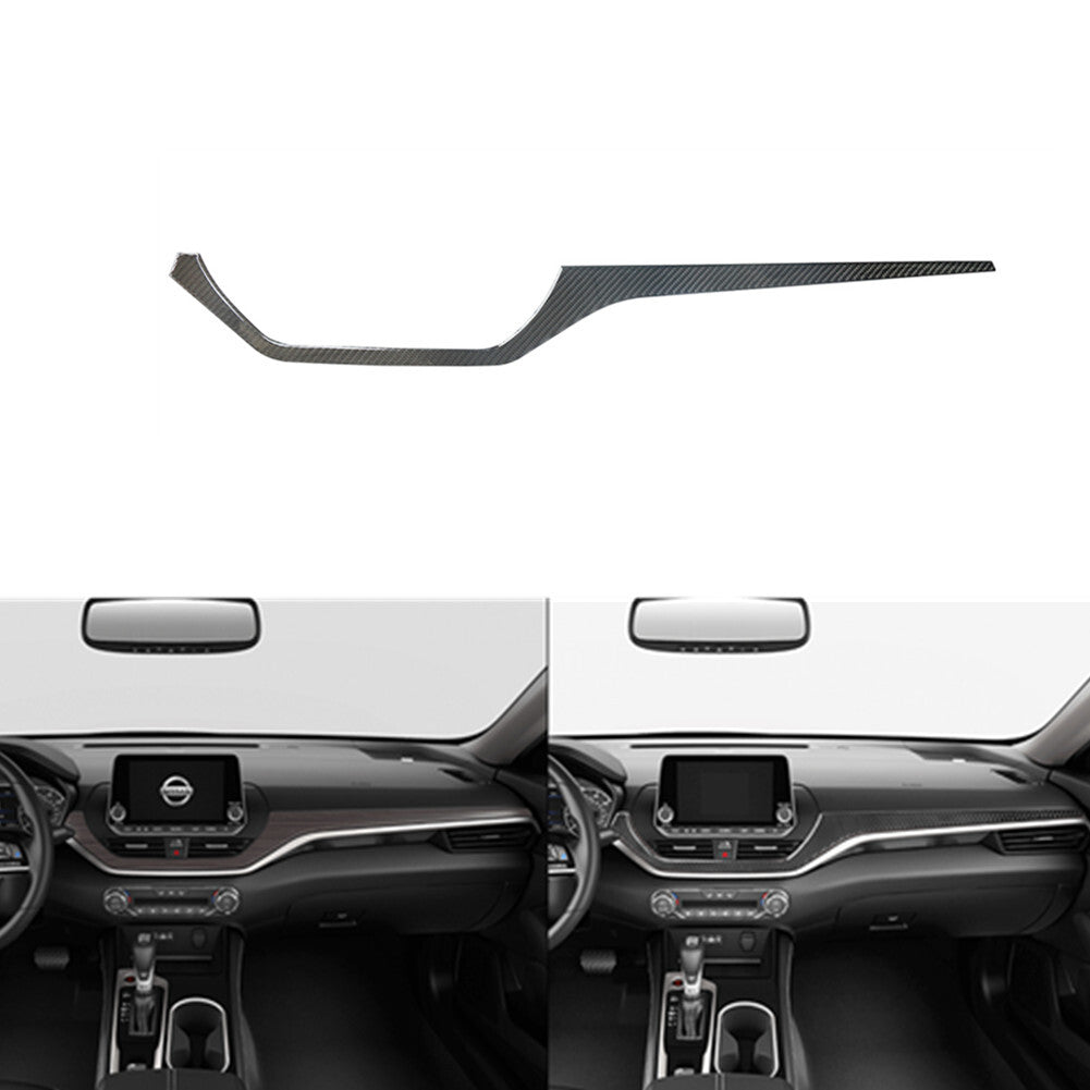 Carbon Fiber Center Dashboard Strip Cover Trim for Nissan Altima 2019-2022