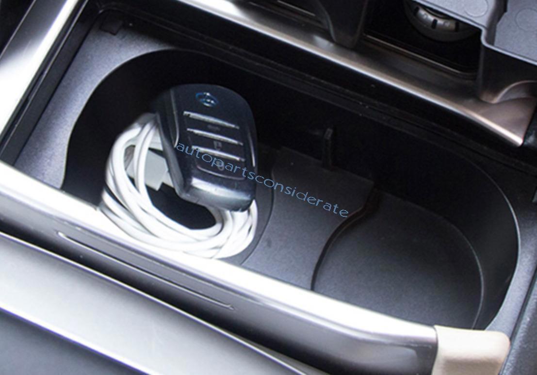 for Toyota for Land Cruiser 08-2021 Center Console Water Cup Storage Box Tray Black