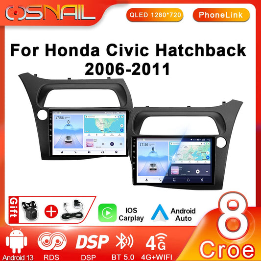 Android Car Radio Video Player Auto for Honda for Civic Hatchback GPS Navi CarPlay