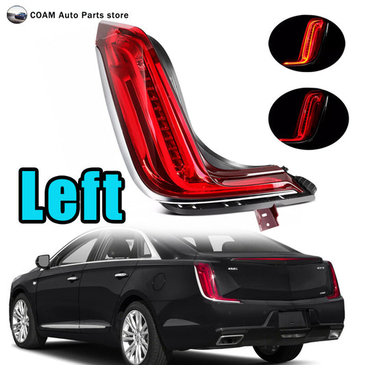 Red left rear drive full LED taillight assembly available on 2018-2019 for Cadillac XTS