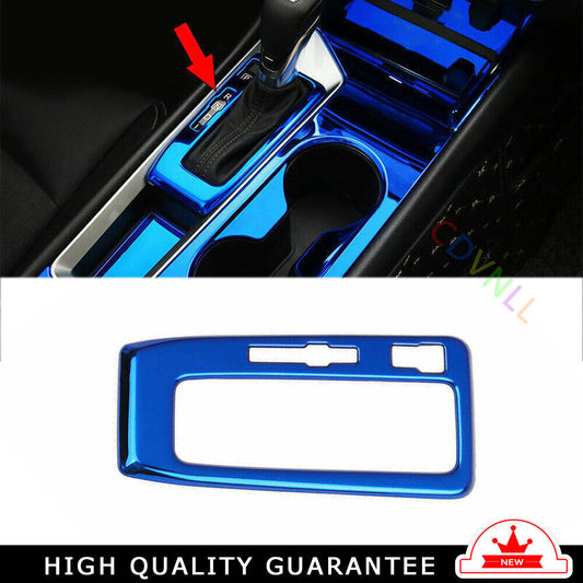 Console Gear Shift Frame Cover Trim 1X for Nissan Altima/Teana 19-22 Blue Steel