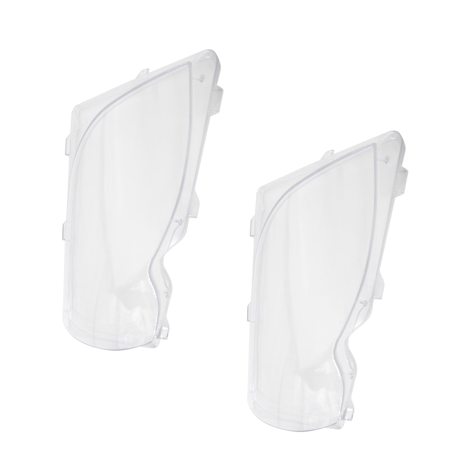 2Pcs Plastic Car Headlight Lens Cover Lampshade for BMW 3 Series E46 02-05