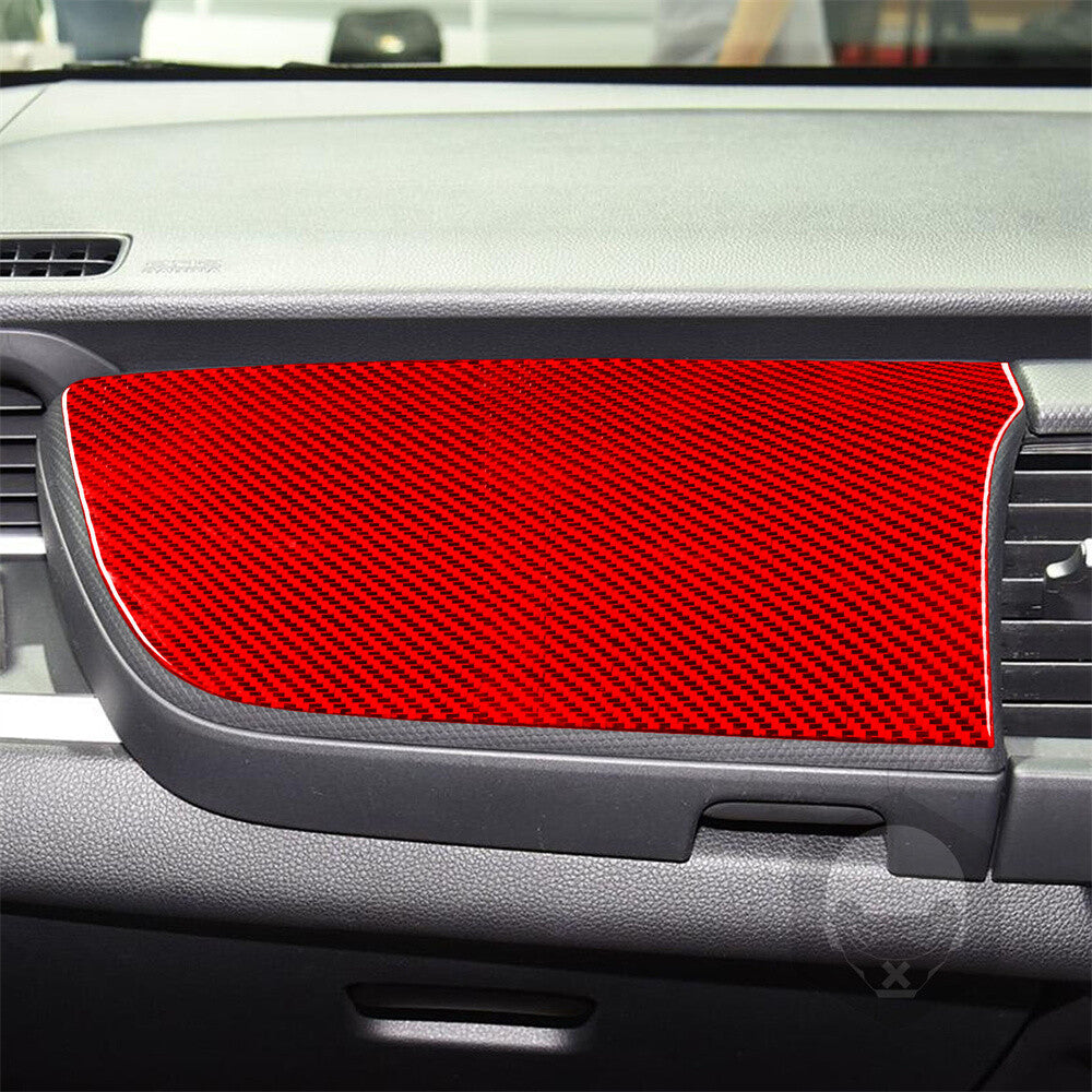 for Honda Fit 2020+ RHD Center Console for Co -pilot Dashboard Panel Cover Red Carbon