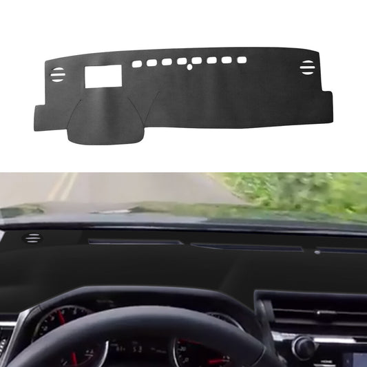 Black Leather Dashboard Cover Sunshade Mat Non-slip for Toyota for Camry 2018-2021