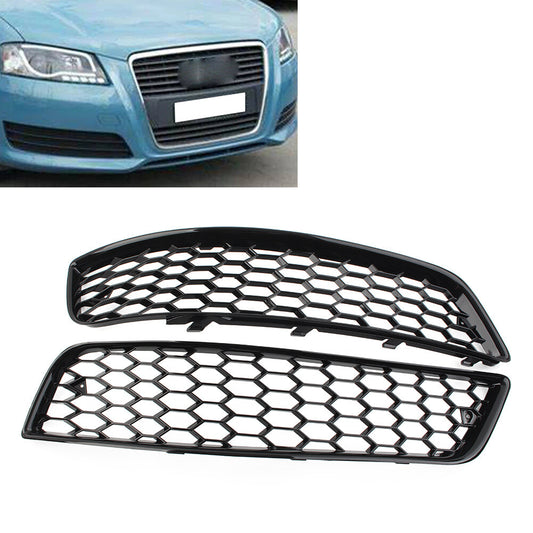 2x Front Bumper Honeycomb Fog Light Grille Cover for Audi A3 8P 2009-2013 2012