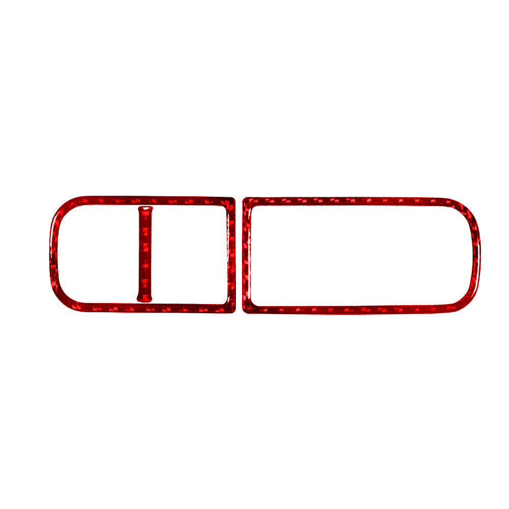 Red Carbon Fiber Center EPB Console Trim Panel for Volkswagen for Tiguan 2013-2017