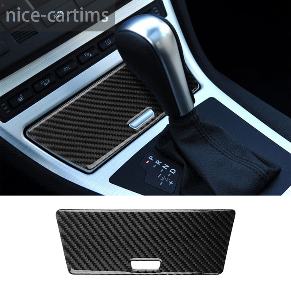 Carbon Fiber Cigarette Lighter Ashtray Panel Trim Cover for BMW X3 E83 2004-2010