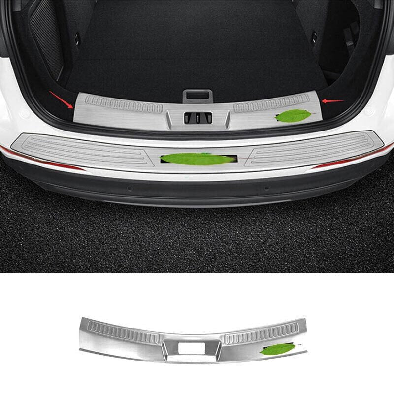 for Lincoln Corsair 20-2022 Inner Rear Bumper Protector Steel Guard Trim Silver