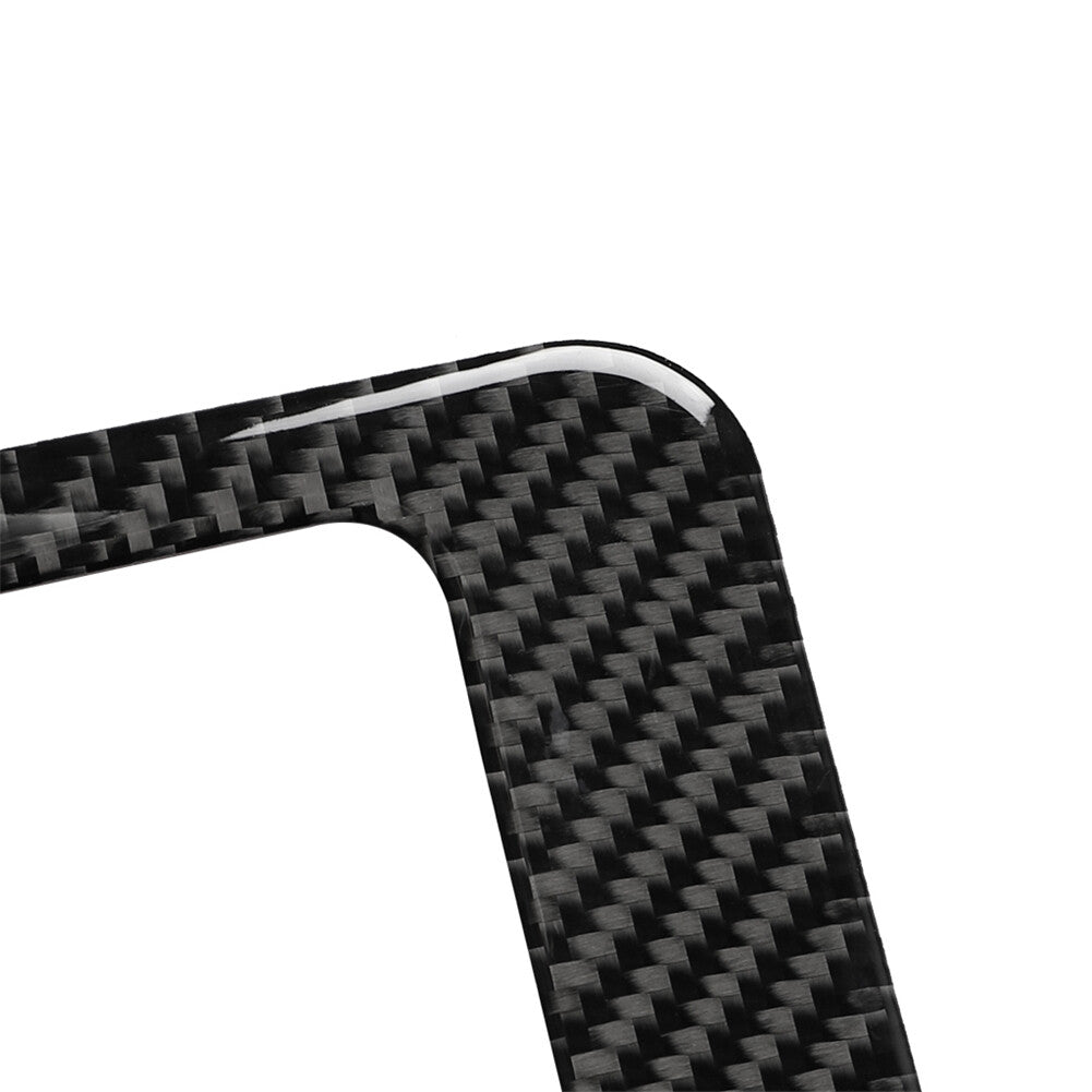 Carbon Fiber Interior Storage Box Panel Trim Cover Sticker for Audi Q7 2016-2019